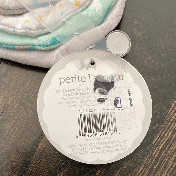 Infant Baby Elephant Print Cotton Caps 5-pack by Petite L’Amour - Picture 7 of 7